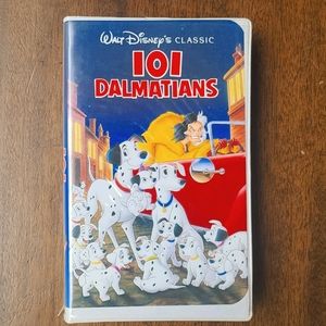 Rare Disney 101 Dalmatian's Black Diamond VHS